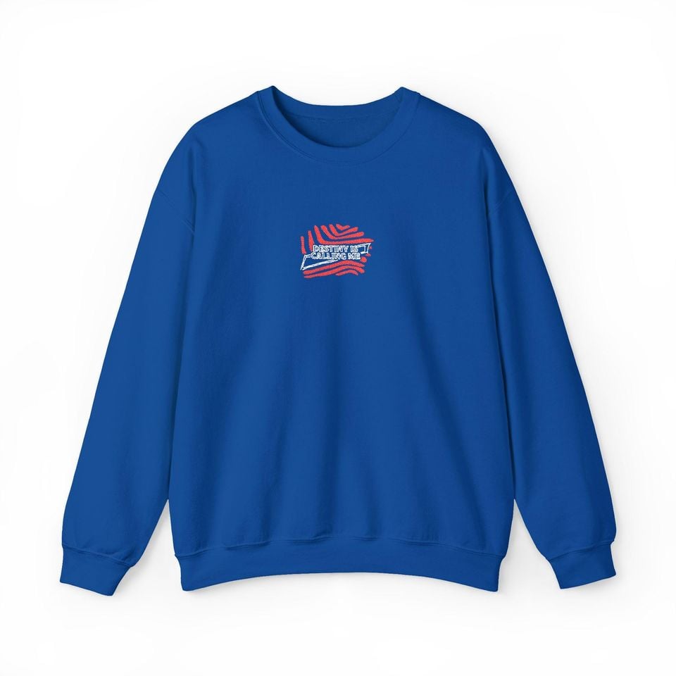 Buffalo Football Destiny is Calling Embroidered Crewneck