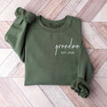 Personalized Grandma Sweatshirt, Custom Nana Gigi Granny Gift
