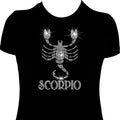 Zodiac Scorpio 2 Birthday Rhinestone Mega Bling Shirt