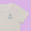 Hand Embroidered Toddler Shirt: Big Sister, Big Brother