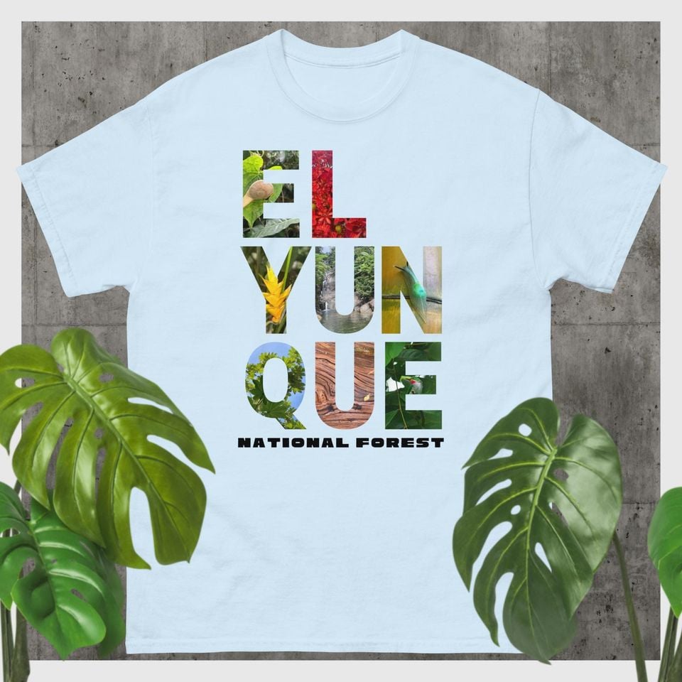 El Yunque National Forest Photo Letter Unisex Classic Tee