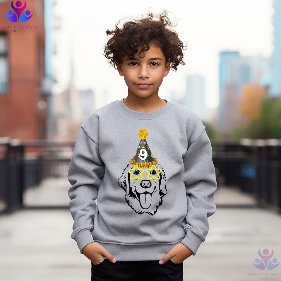 Custom Dog Birthday Sweatshirt, Puppy Dog Sweatshirt, Custom Birthday Shirt, Funny Birthday Gift, Dog Lover Gift