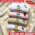 Poke Game Embroidered Sweatshirt, Poke Game Crewneck, Kawaii Anime Embroidery Shirt, Poke Game Fan Gift, Poke Game Shirt