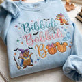 Embroidered Bibbidi Bobbidi Boo Halloween Sweatshirt, Princess Castle Crewneck, Magical Land Halloween Shirt, Halloween Party Tee