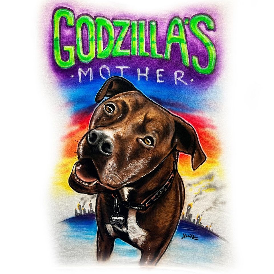 Custom Airbrush Pet Portrait Shirt