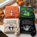 Embroidered Nightmare Before Christmas Characters Sweatshirt, Vintage Magical Land Halloween Shirt, Matching Family Crewneck