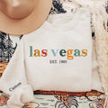 Embroidered Las Vegas Sweatshirt, Las Vegas Crewneck Pullover, The City Sweater, Trip to Las Vegas Clothes, Cute Gifts, City Lover Hoodie