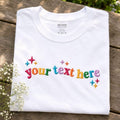 Custom Embroidered Text Shirt - Personalized Tshirts For Women - Make Your Own Tshirt - Girls Trip Shirt