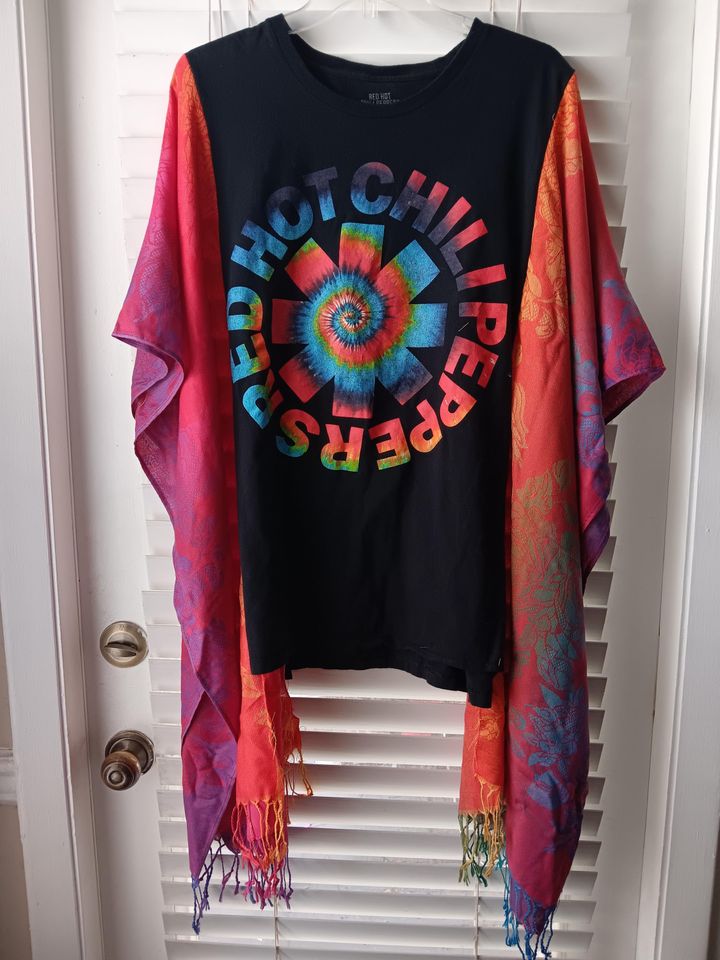 Upcycled Red Hot Chili Peppers Tshirt
