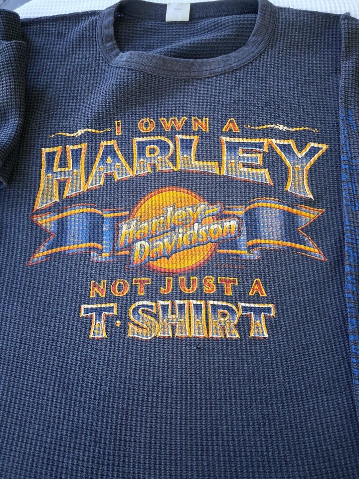 1970's Haarleyy Davidson thermal tee.