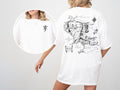 JRR Tolkien shirt "pocket design" with Middle earth map on back tshirt