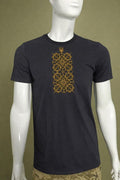 Ukrainian Tryzub Embroidered T-Shirt | Men’s Black Military Style Shirt