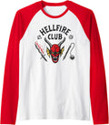 4 Hellfire Club Logo Raglan Baseball Tee