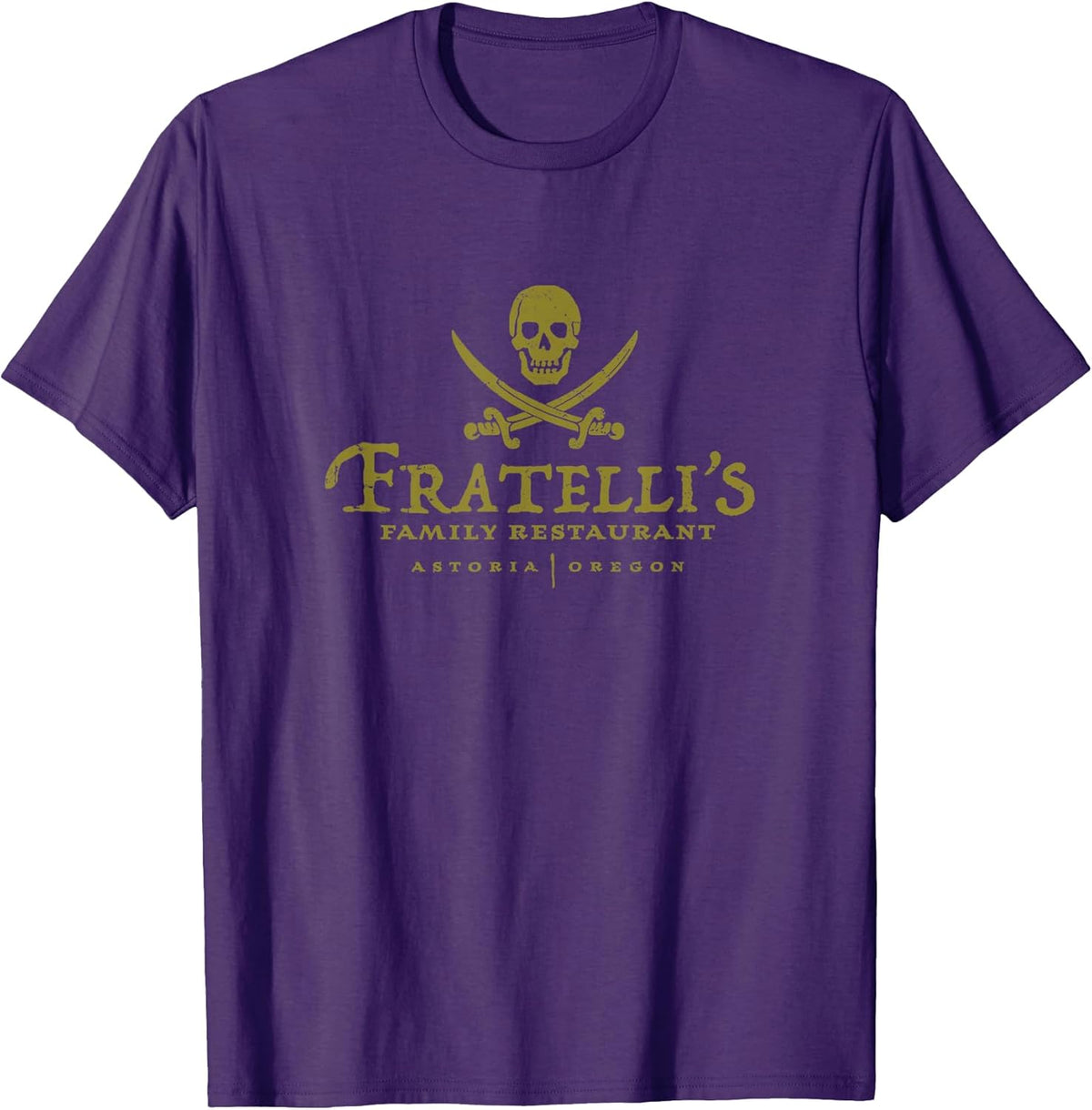 Vintage Fratelli's Family Restaurant 80s Movies Skull T-Shirt