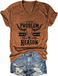 If I'm The Problem You Might Be The Reason Shirt Women Vintage Country Music T Shirts Short Sleeve Tops