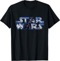 Logo Millennium Falcon and Death Star T-Shirt