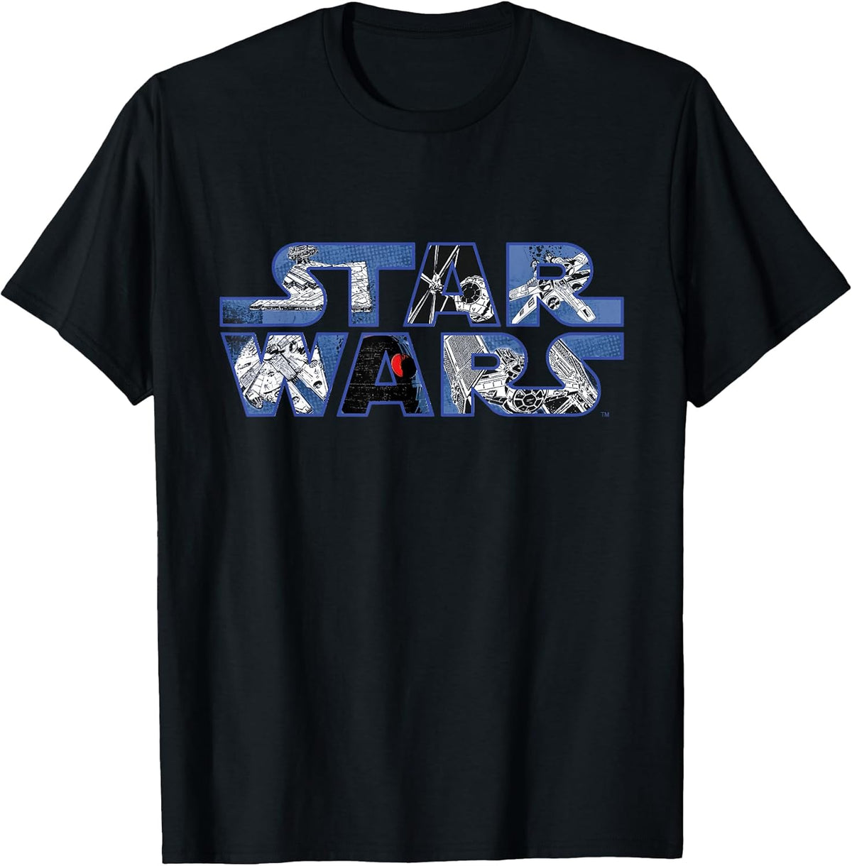 Logo Millennium Falcon and Death Star T-Shirt