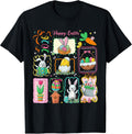 Happy Easter 2026 Cute Bunny Eggs Easter Day Girl Women Kid T-Shirt