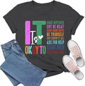 Inspirational Shirts for Women It's Okay to Make Mistakes T-Shirt Teacher Tee Be Yourself Tops