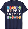 Easter Hoppy Easter Group Eggs T-Shirt Small