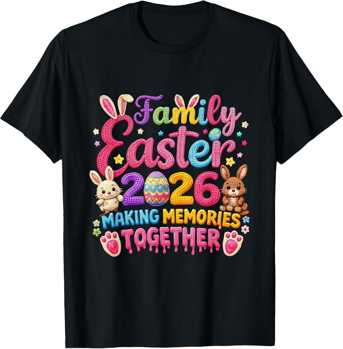 2026 Family Easter Making Memories Bunny Cousin Crew T-Shirt