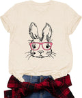 2026 Happy Easter Shirts for Women Funny Bunny Carrots Graphic Shirt Easter Tee Tops