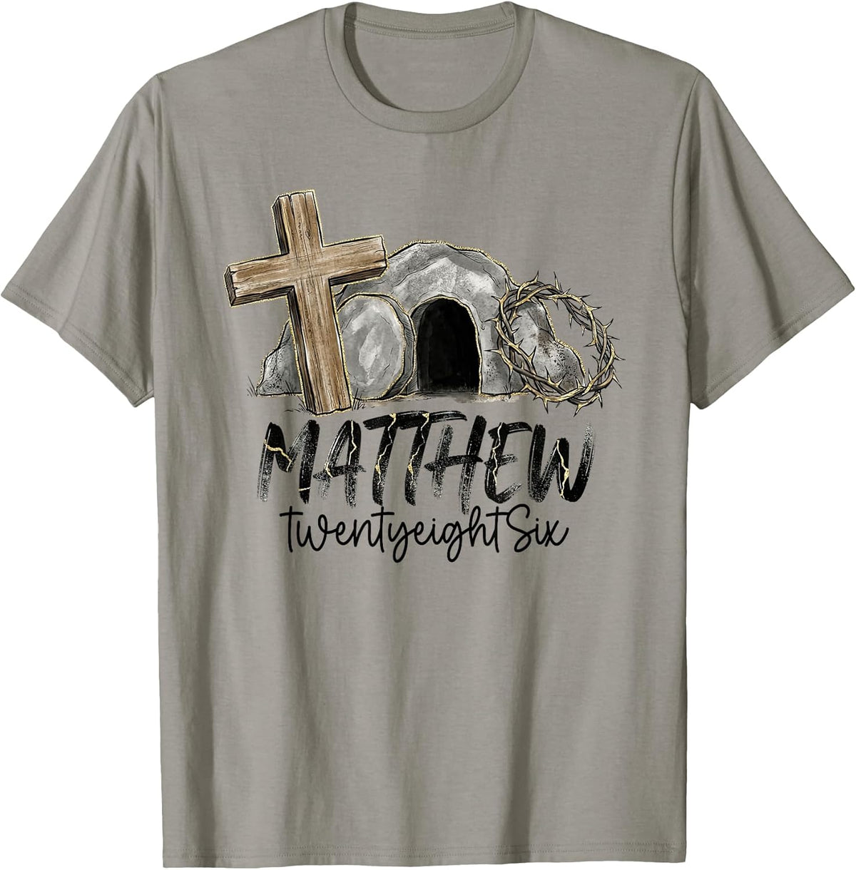 He Has Risen Matthew Twenty Eight Six Christian Easter Bible T-Shirt