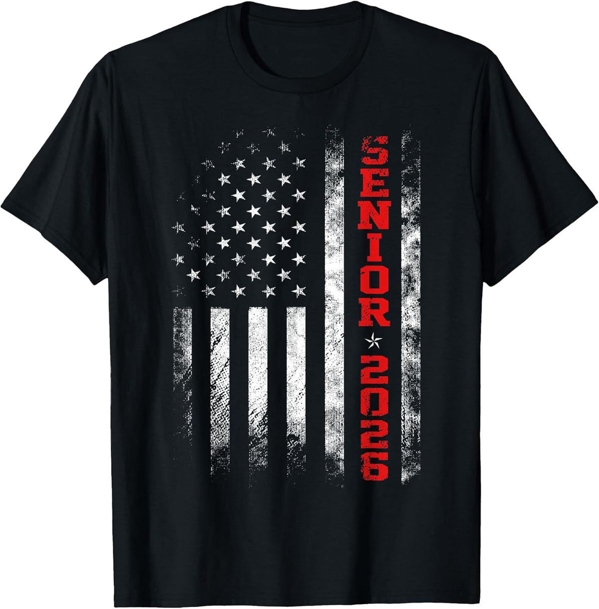 Senior Year 2026 American Flag USA Graduation Class of 2026 T-Shirt
