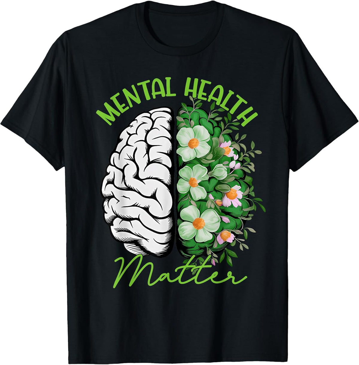 Motivational Support Warrior Mental Health Matter Gifts T-Shirt