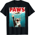 Paws Parody Cat Mouse Humorous Cat Chasing Mouse Kitten T-Shirt