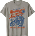 Retro Vintage Style Motorcycle Racing Distressed Design T-Shirt