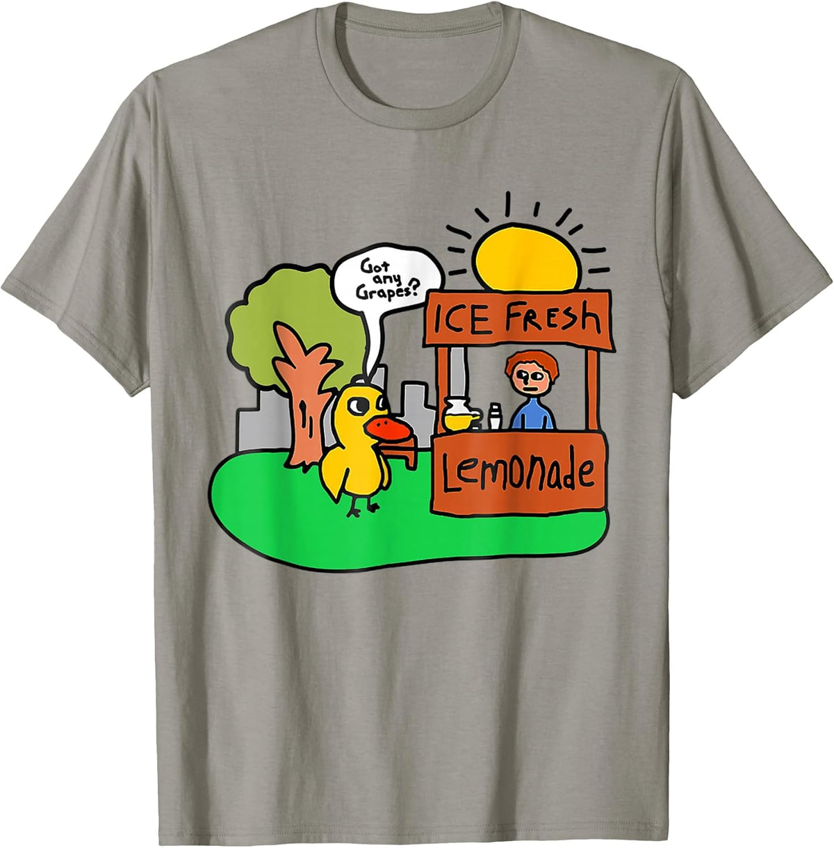 Ice Fresh Lemonade Got Any Grapes Duck Funny Gift T-Shirt