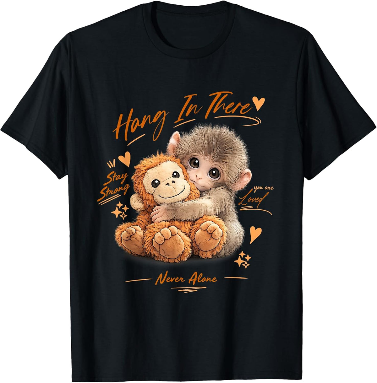 Adorable Cute Baby Monkey Punch Men Women Kids T-Shirt