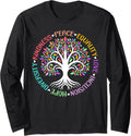 Kindness Peace Equality Love Hope Diversity Positive Quote Long Sleeve T-Shirt
