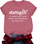 Inspirational Tshirts for Women Positive T-Shirts Casual Strength Vibe Tee Tops
