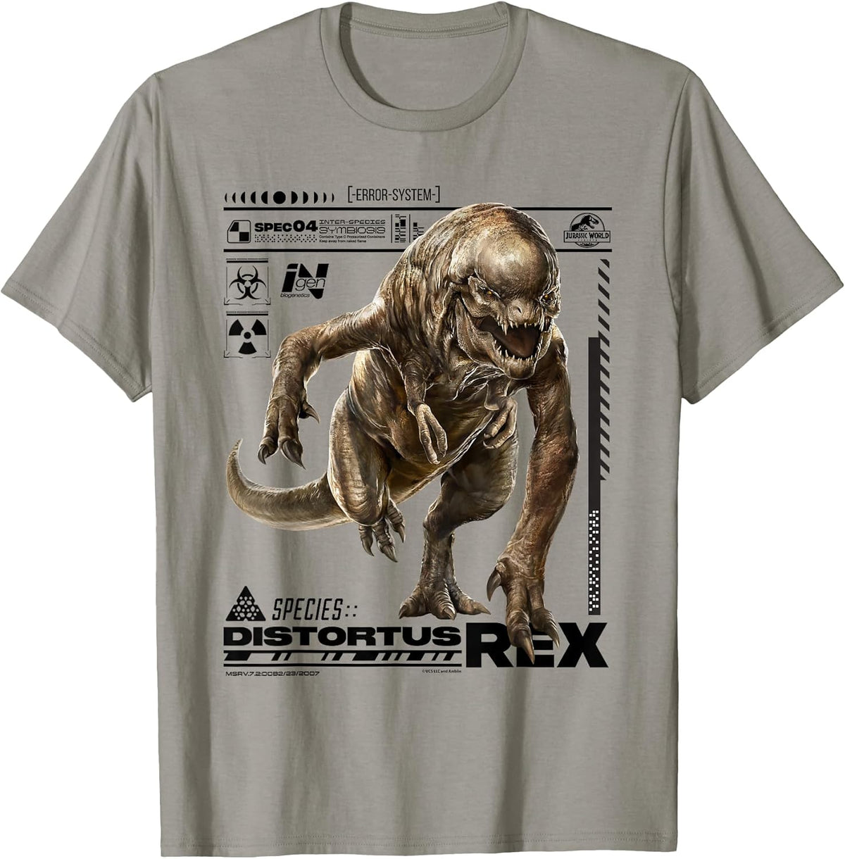Rebirth Distortus Rex Ingen Species File T-Shirt