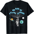 We Rise" Motivational Quote T-Shirt - Classic Fit, Short Sleeve, Adult