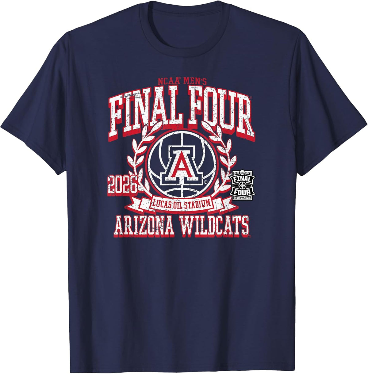 Arizona Wildcats Final Four 2026 Men's Basketball Vintage T-Shirt