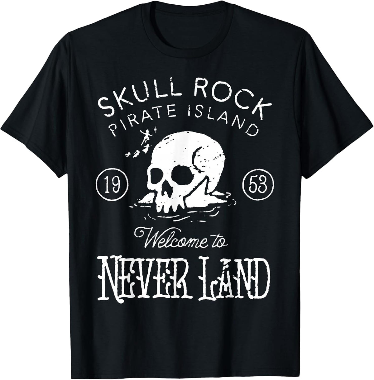 Peter Pan Skull Rock Vintage Poster T-Shirt