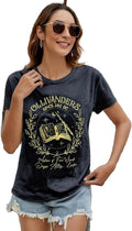 Fashion Graphic Tee for Women Casual Printed T Shirt with Comfortable Fit and Everyday Wear Appeal
