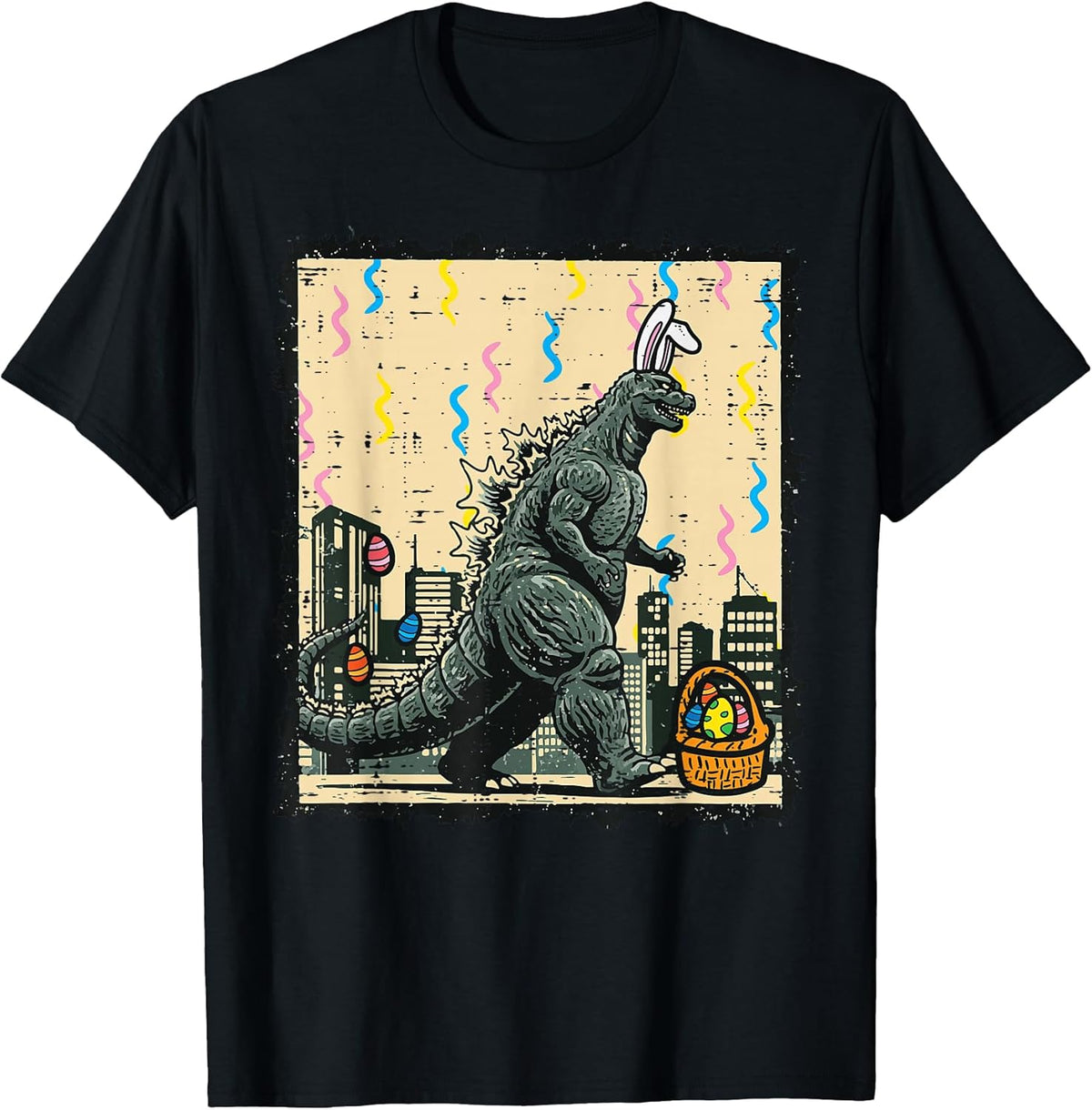 Easter Japanese Monster Bunny Ears Egg Kaiju Men Women Kids T-Shirt