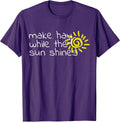 Make Hay While The Sun Shines Inspirational Quote T-Shirt