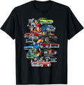 Car Madness! Muscle Cars, Classic Cars and Hotrods Cartoon T-Shirt