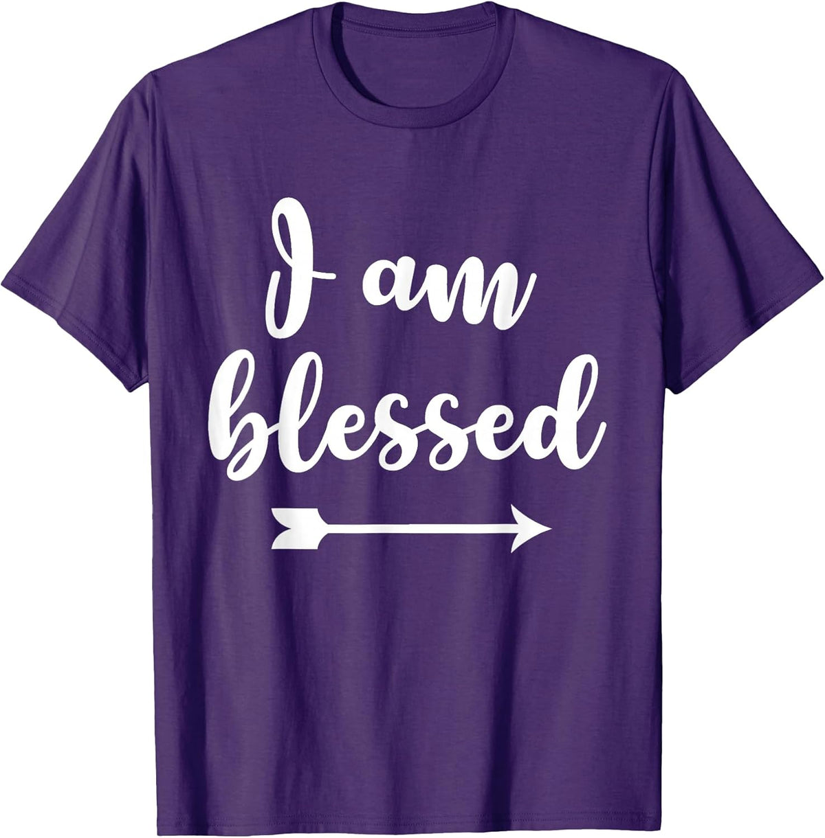 Inspirational, I am Blessed T-shirt. Faith Sayings Tee T-Shirt
