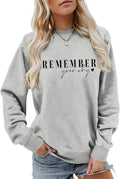 Remember Your Why Graphic Pullover Long Sleeve Positive Quote Shirts Inspirational Sweaters