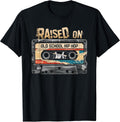 Raised ON Old School Hip HOP Tshirt Cassette Graffiti Rap T-Shirt