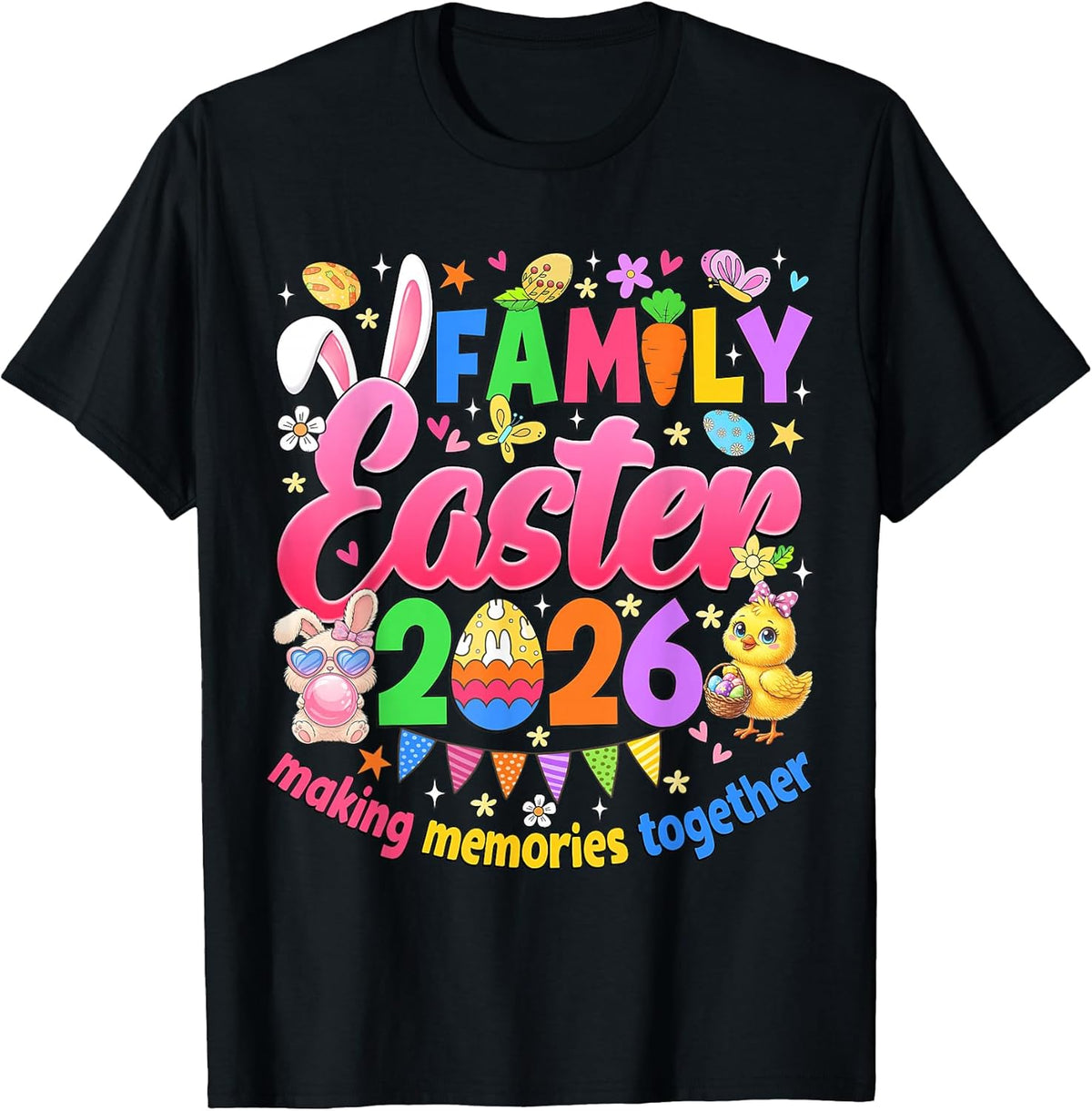 Family Easter 2026 Making Memories Together Easter Day Kids T-Shirt