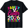 Family Easter 2026 Bunny Eggs Spring Holiday Crew T-Shirt