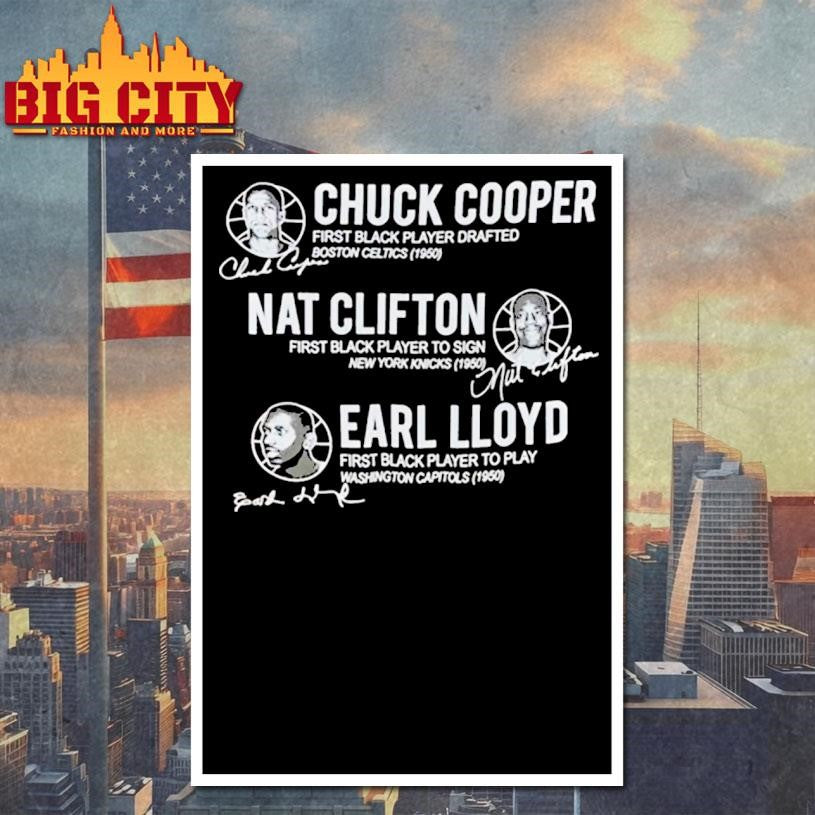 75Th Anniversary Nba Pioneers Cooper Clifton Lloyd Shirt