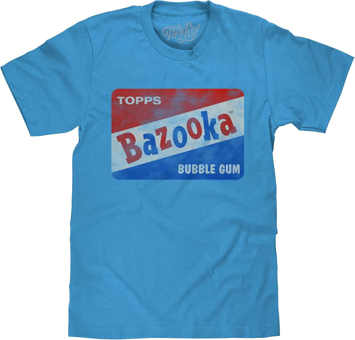 Men's Bazooka Bubble Gum T-Shirt - Vintage Topps Candy Logo Shirt